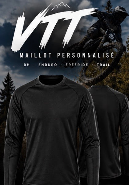 Maillot VTT 100 % personnalisé